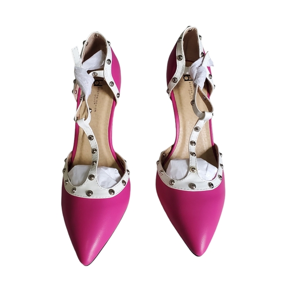 NEW IN BOX Boston Design Studios Women's Heels Studded Pumps Size 8.5 - Picture 7 of 15